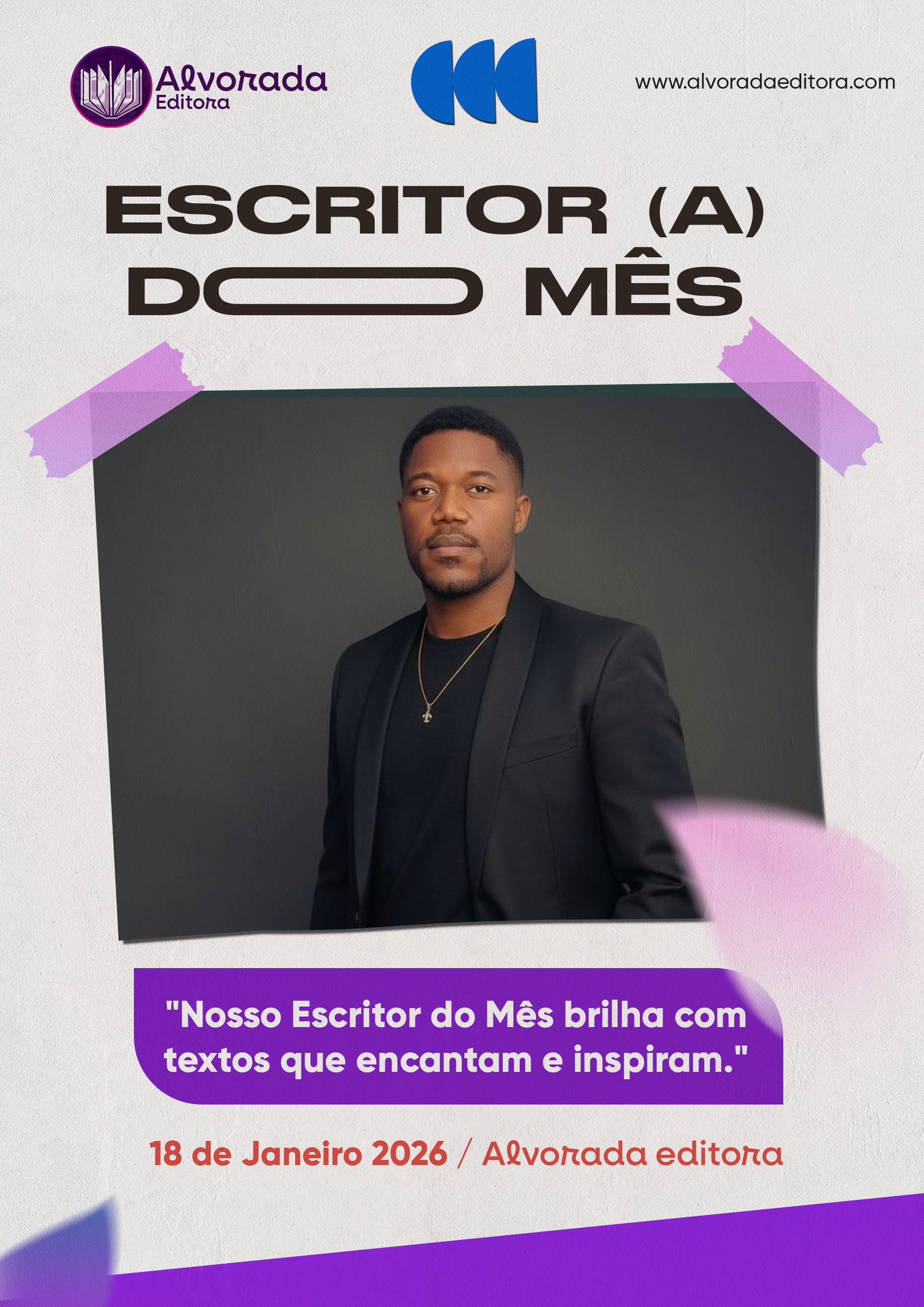 ESCRITOR DO MÊS - ESOJ VUMBI